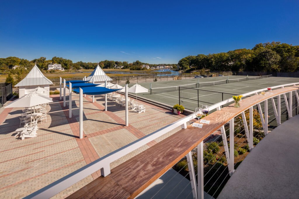Exterior shot of Tokeneke Club during the day
