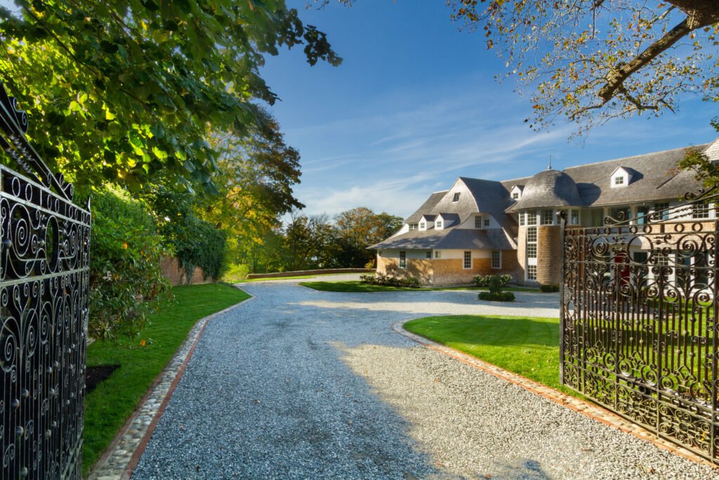 Exterior of Newport Rhode Island waterfront home